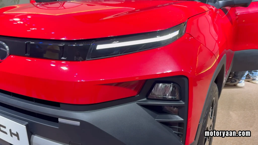 2026 Tata Punch Facelift LED DRLs and headlamps close-up view