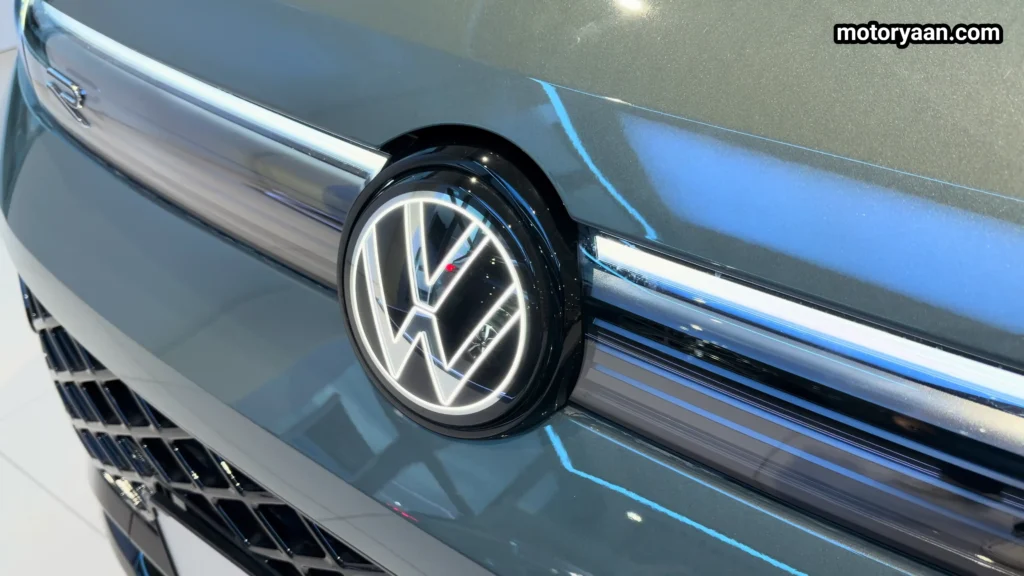 2026 Volkswagen Tiguan Turbo R-Line illuminated VW logo on the front grille