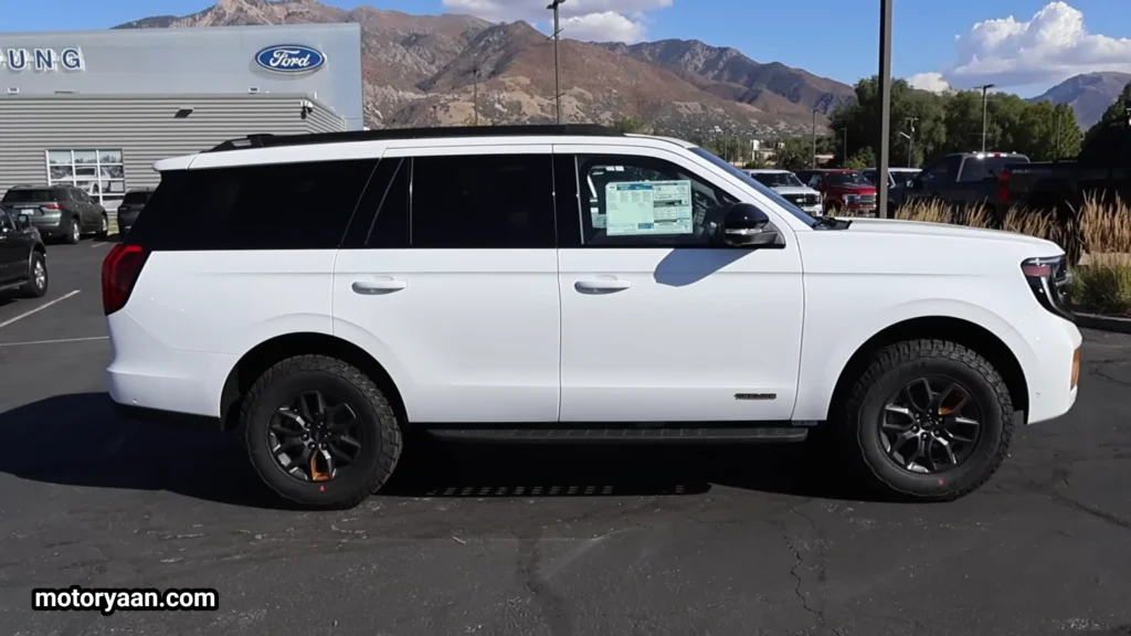 Side profile of the 2026 Ford Expedition Tremor highlighting its long wheelbase and SUV proportions