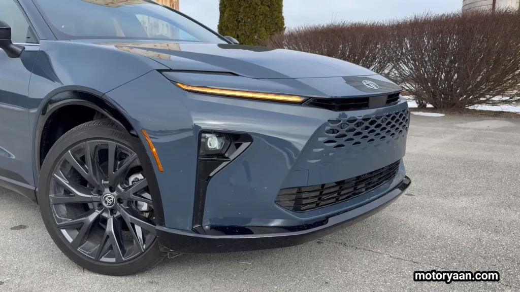 2026 Toyota Crown Signia alloy wheels and front quarter view with painted wheel arches