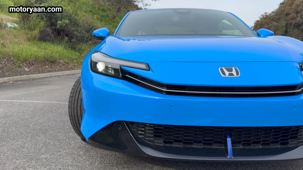 2026 Honda Prelude front profile showing grille and LED headlights