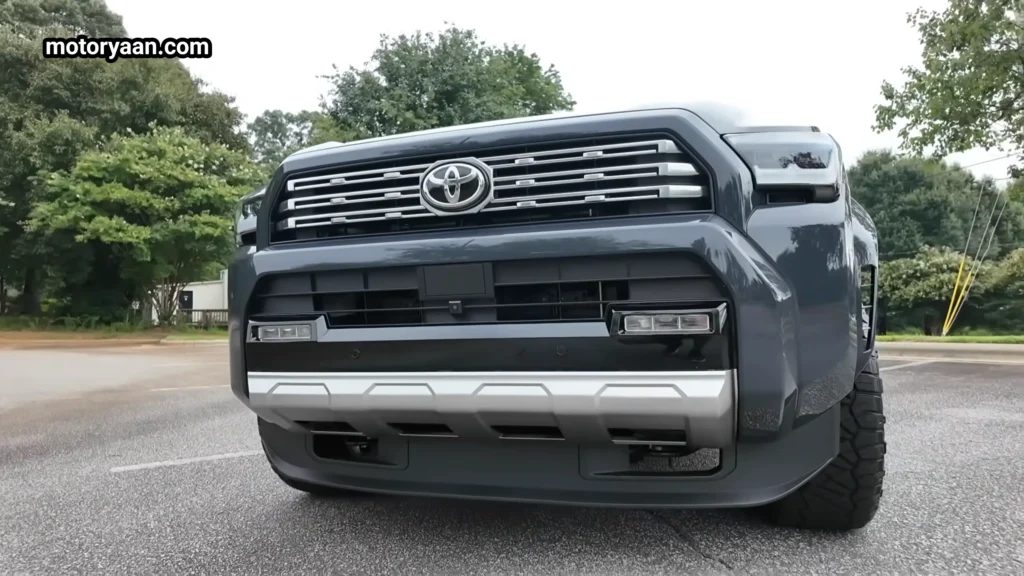2026 Toyota 4Runner Review detailed front design with LED headlight and grille close up