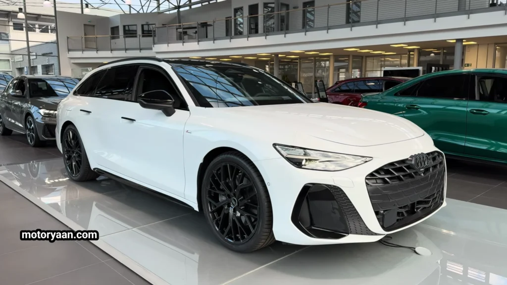 2026 Audi A6 Avant complete side and front profile on road