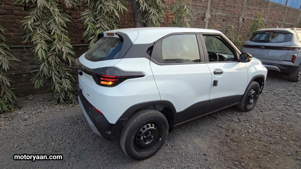 Side and rear three-quarter view of Tata Punch Smart CNG 2026 Variant showing compact SUV design