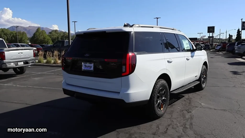 Side and rear profile of the 2026 Ford Expedition Tremor showcasing its robust SUV design