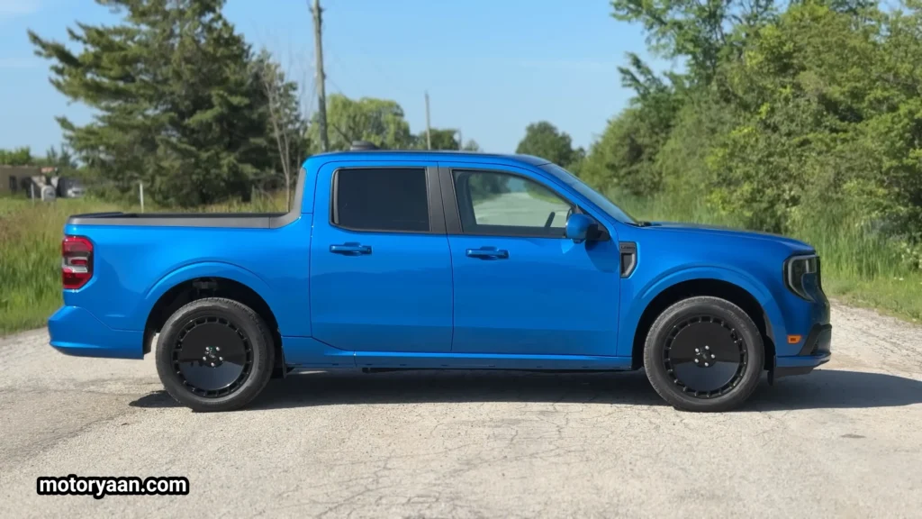 2026 Ford Maverick Lobo complete side profile with crew cab design