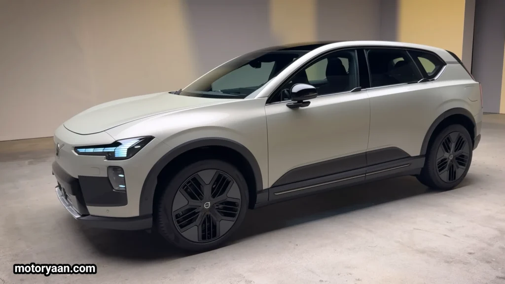 2027 Volvo EX60 Cross Country front and full side profile with Cross Country cladding