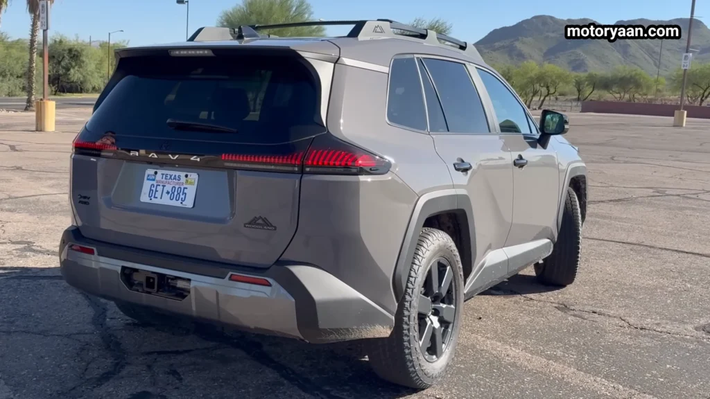 2026 Toyota RAV4 Woodland side and rear profile view