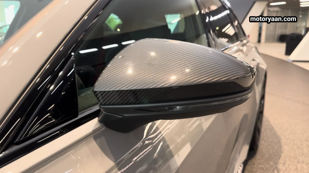 2025 Audi RS6 Avant GT carbon fiber mirror caps detail