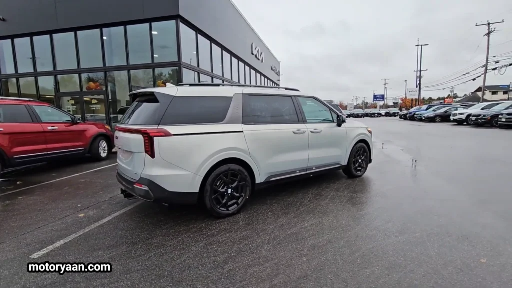 2026 Kia Carnival SX Prestige side and rear profile with LED tail lamps