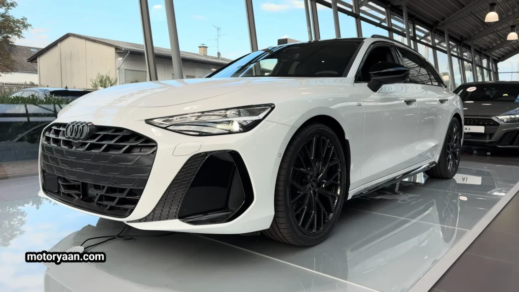 2026 Audi A6 Avant front and side profile highlighting design lines