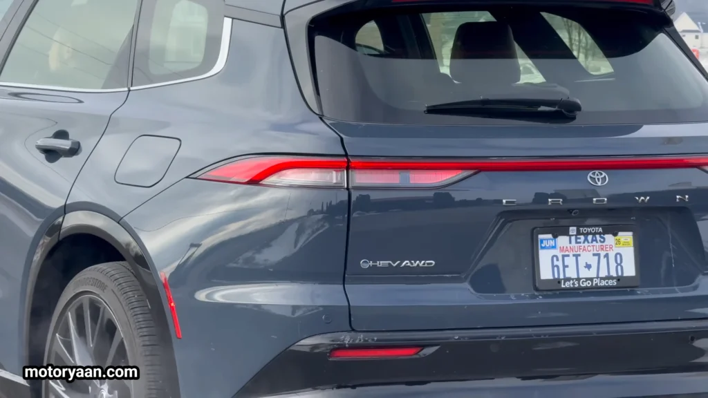 2026 Toyota Crown Signia LED tail lamps close up showing modern lighting elements