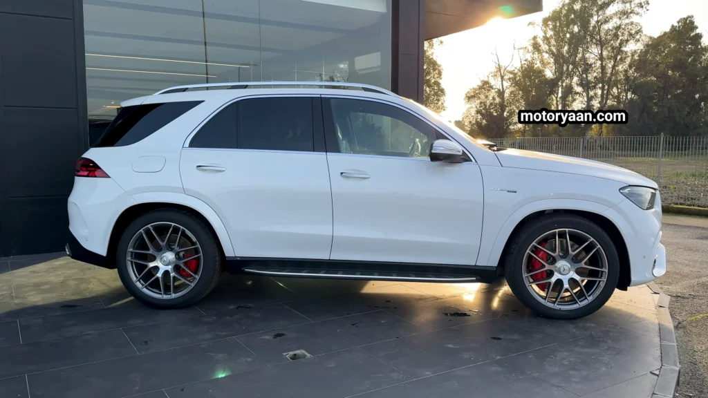 2026 Mercedes AMG GLE 63 S full side profile with AMG body lines