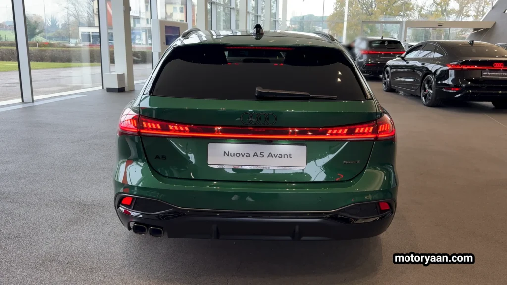 2026 Audi A5 Avant rear profile with sporty stance