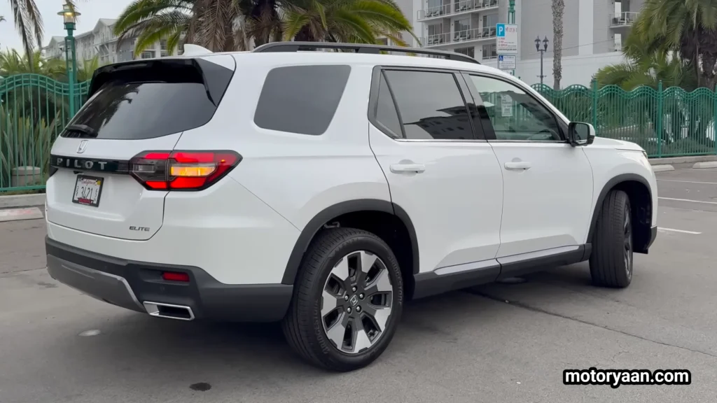 2026 Honda Pilot side and rear profile with updated rear styling