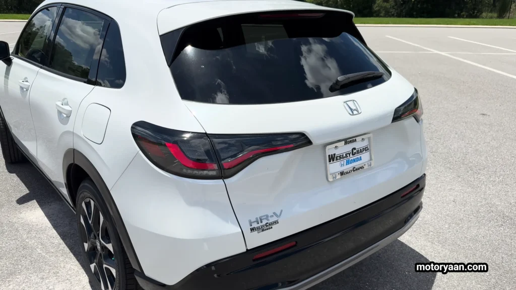 2026 Honda HR-V close-up side and rear showing tail lamp detailing