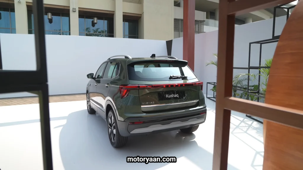 2026 Skoda Kushaq Facelift side and rear profile view