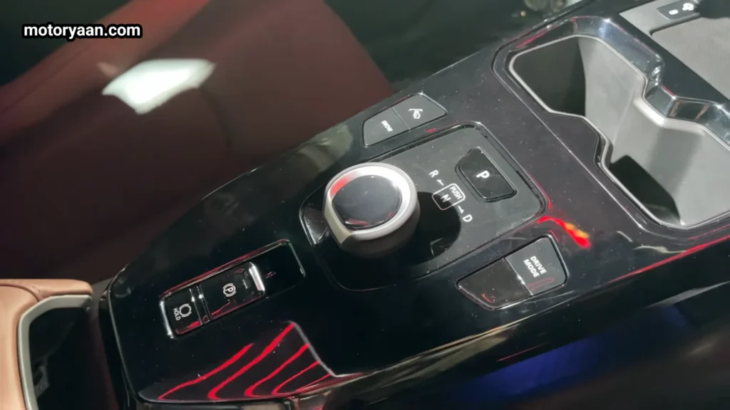 2026 Toyota Urban Cruiser Ebella gear selector with electronic parking brake and drive mode controls