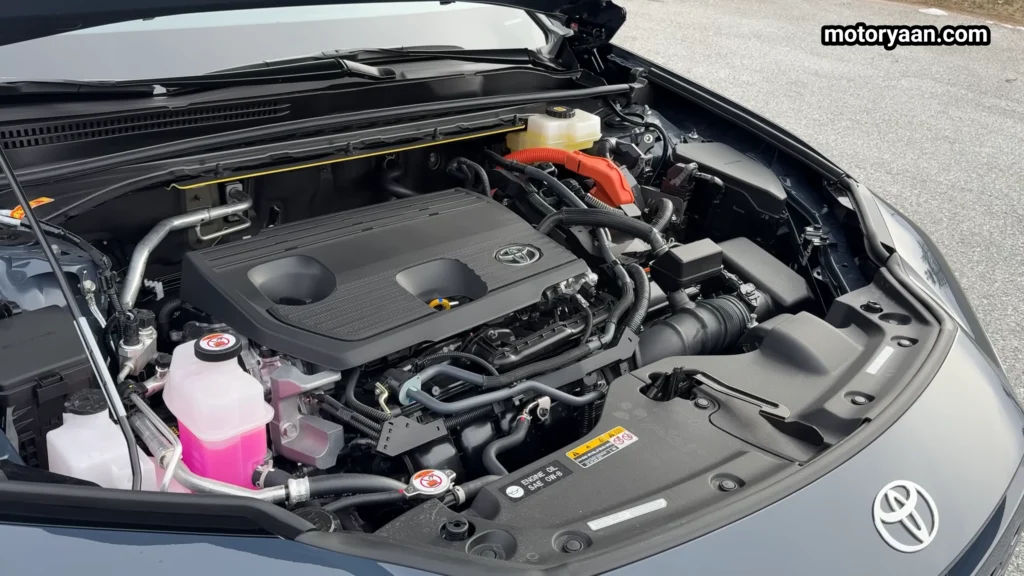 2026 Toyota Crown Signia hybrid engine bay with 2.5 litre petrol hybrid setup