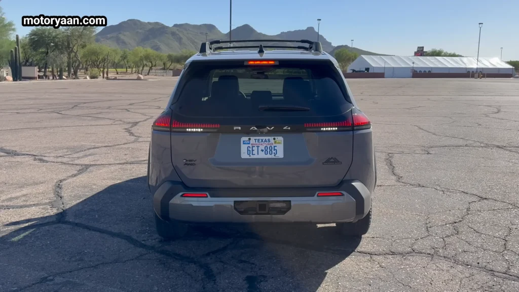 2026 Toyota RAV4 Woodland rear profile with LED tail lamps