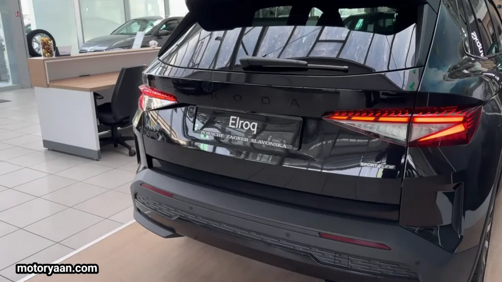 2026 Skoda Elroq Review rear profile with Skoda badging and LED tail lights