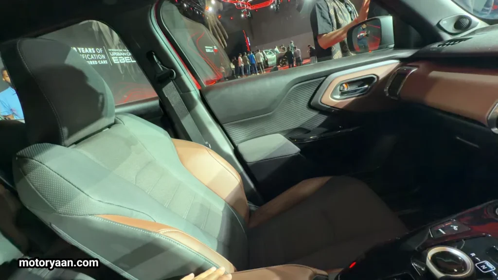 2026 Toyota Urban Cruiser Ebella front seats with fabric and leatherette upholstery