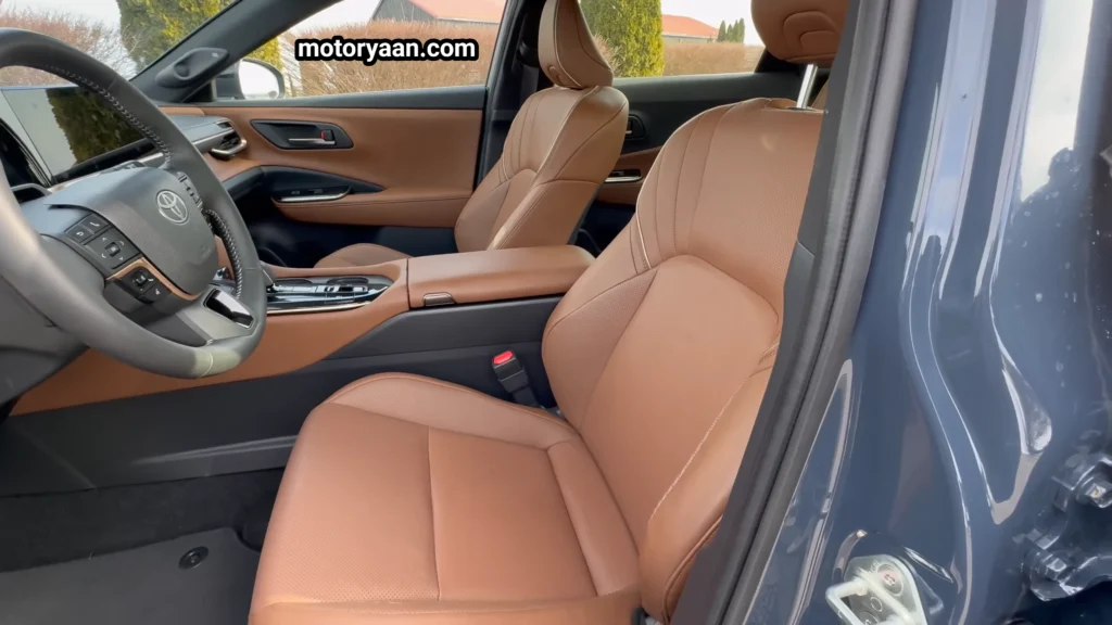 2026 Toyota Crown Signia front interior with steering wheel dashboard and center console