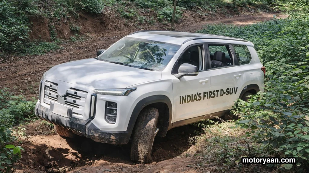 2026 MG Majestor Spotted revealing front and side profile with large alloy wheels, wide body stance, and ladder frame SUV proportions