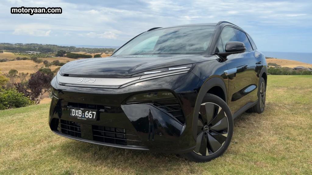 BYD Sealion 8 front and side profile with LED headlamps and large alloy wheels