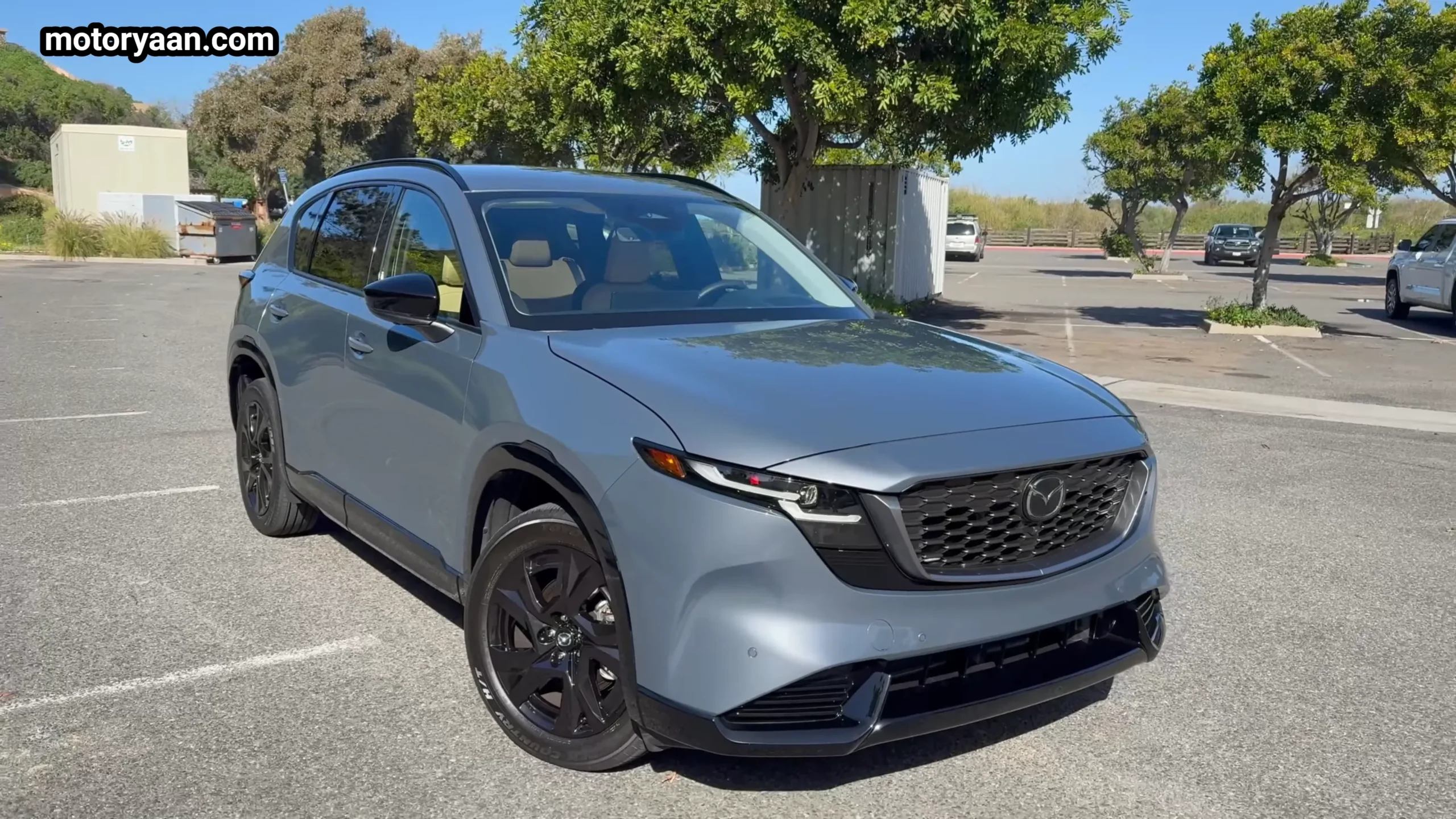 2026 Mazda CX 5 front and side profile showing its sleek design and proportions