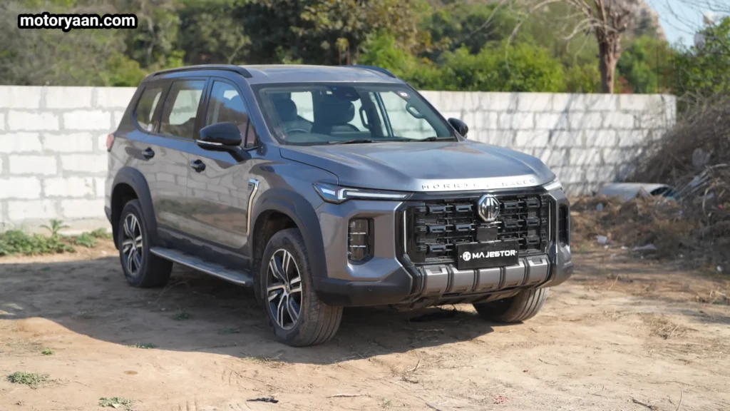 MG Majestor front and side profile with bold grille and SUV stance