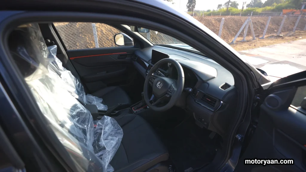 Honda Elevate Adventure Edition front cabin layout