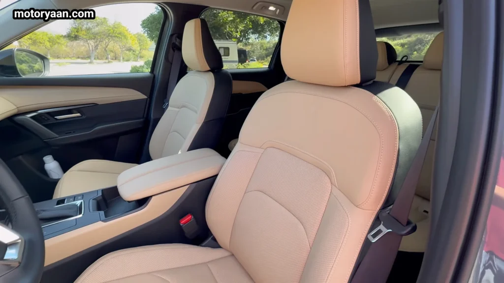 2026 Mazda CX 5 front seats with leather upholstery