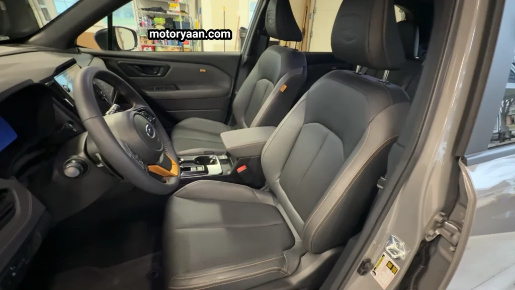 2026 Subaru Forester Wilderness StarTex front seats with contrast stitching
