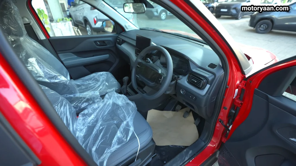 Tata Punch Adventure Variant front interior dashboard steering and seats