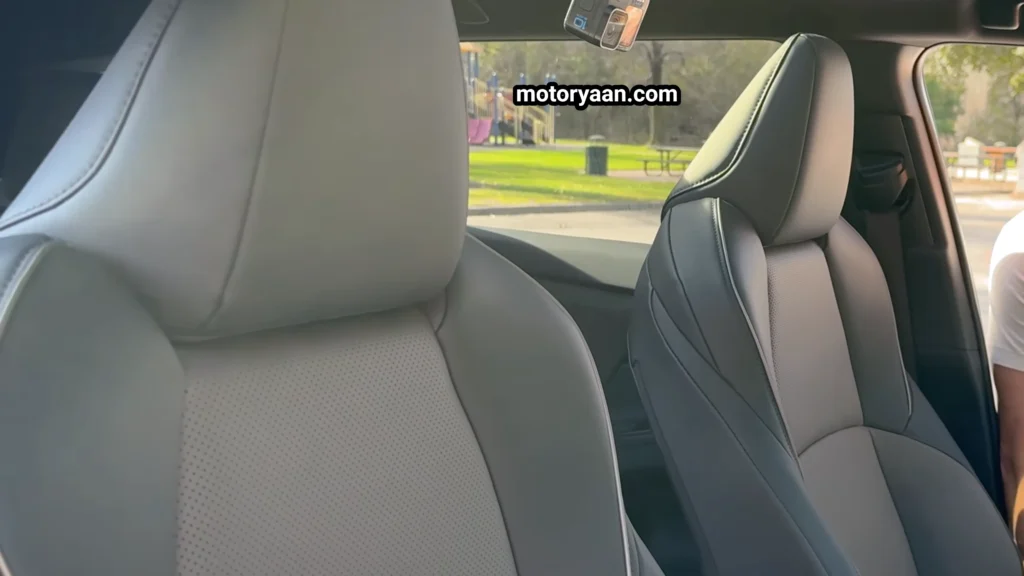 2026 Toyota bZ Woodland front seats with SofTex upholstery and center console