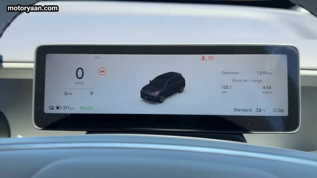 Leapmotor B10 Digital Instrument Cluster Display