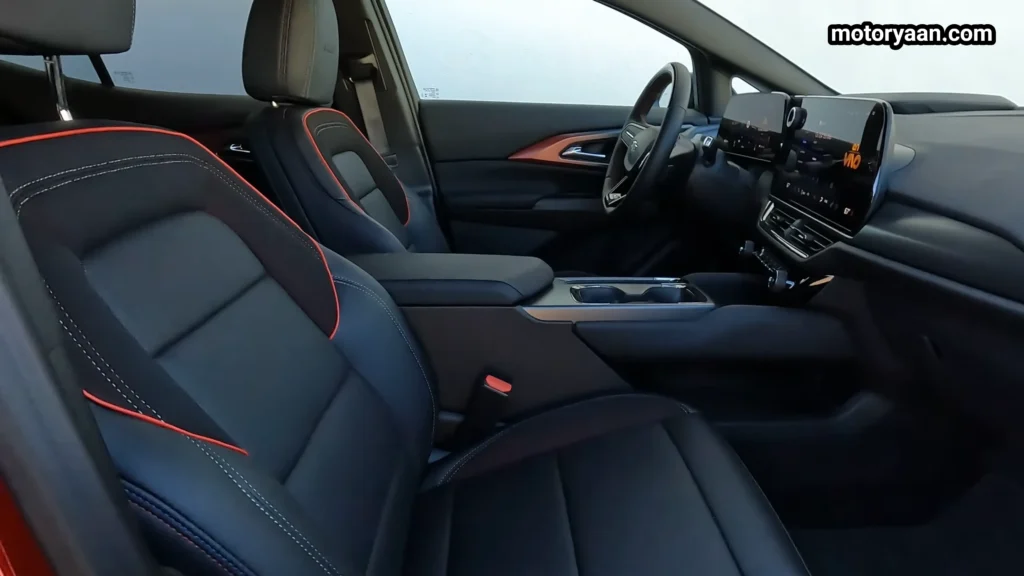 2026 Chevrolet Equinox EV RS front seats dashboard and center console