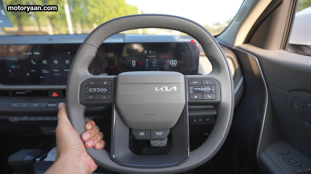 Kia Seltos multifunction steering wheel