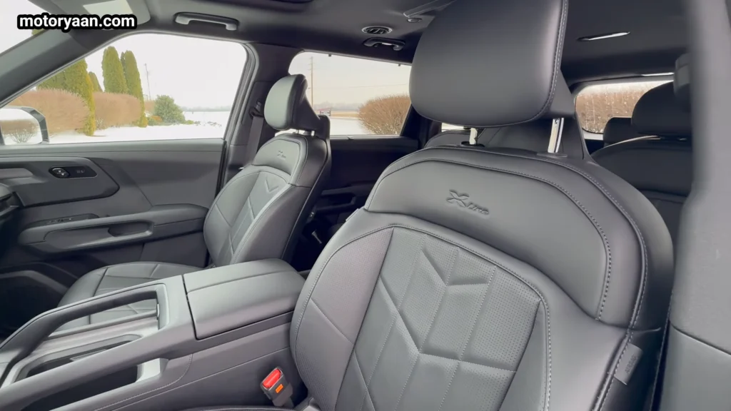 2027 Kia Telluride front seats and center console with premium upholstery