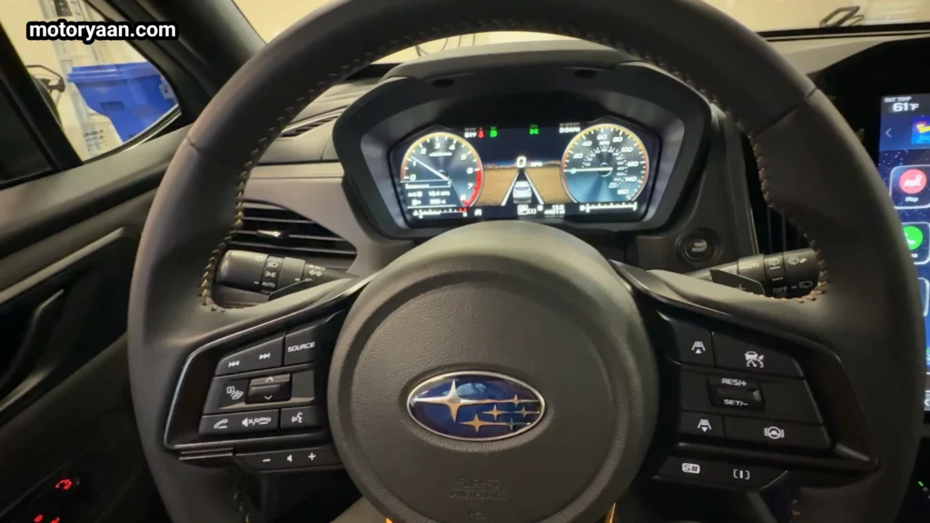 2026 Subaru Forester Wilderness steering wheel with multifunction controls