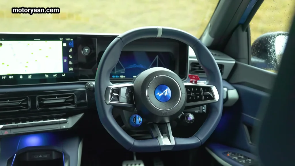 Alpine A290 steering wheel controls and displays