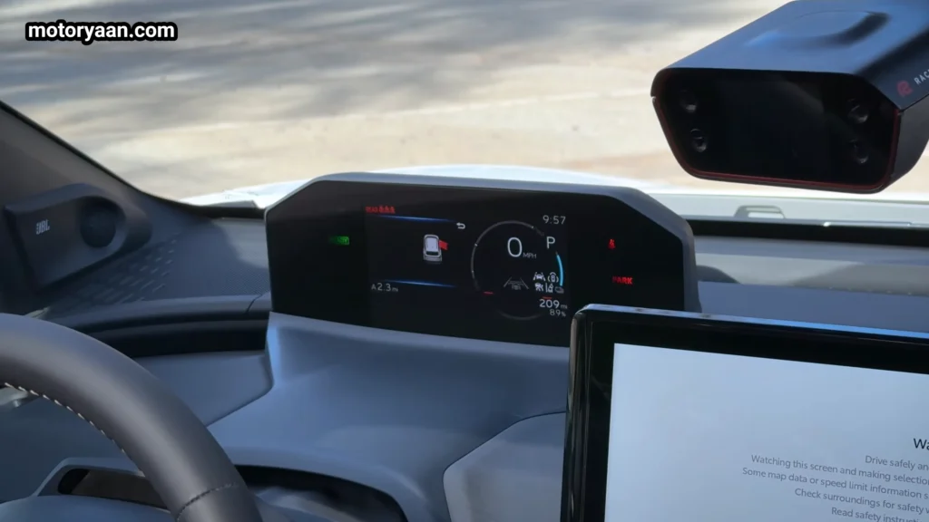 2026 Toyota bZ Woodland digital instrument cluster on dashboard