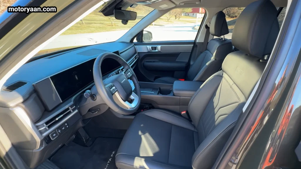 2026 Hyundai Santa Fe XRT interior dashboard steering wheel and front seats