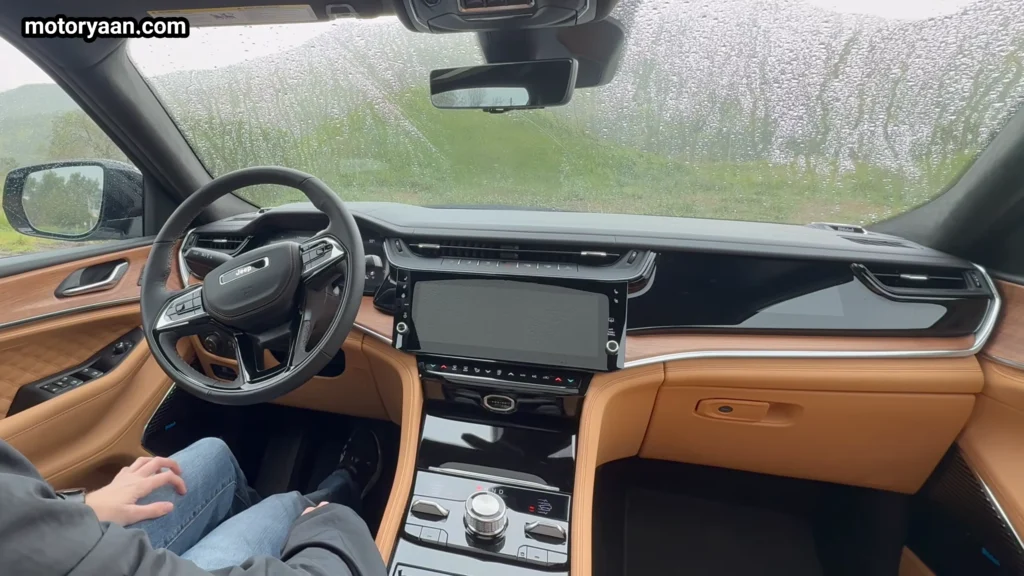 2026 Jeep Grand Cherokee L dashboard steering wheel and center console layout