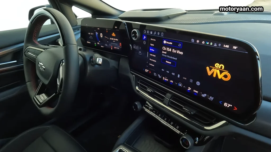 2026 Chevrolet Equinox EV RS digital instrument cluster and infotainment screen