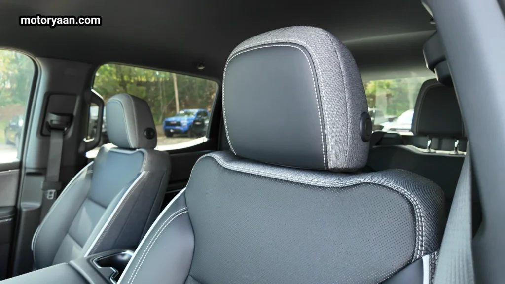 2026 GMC Sierra EV Elevation front row seats interior