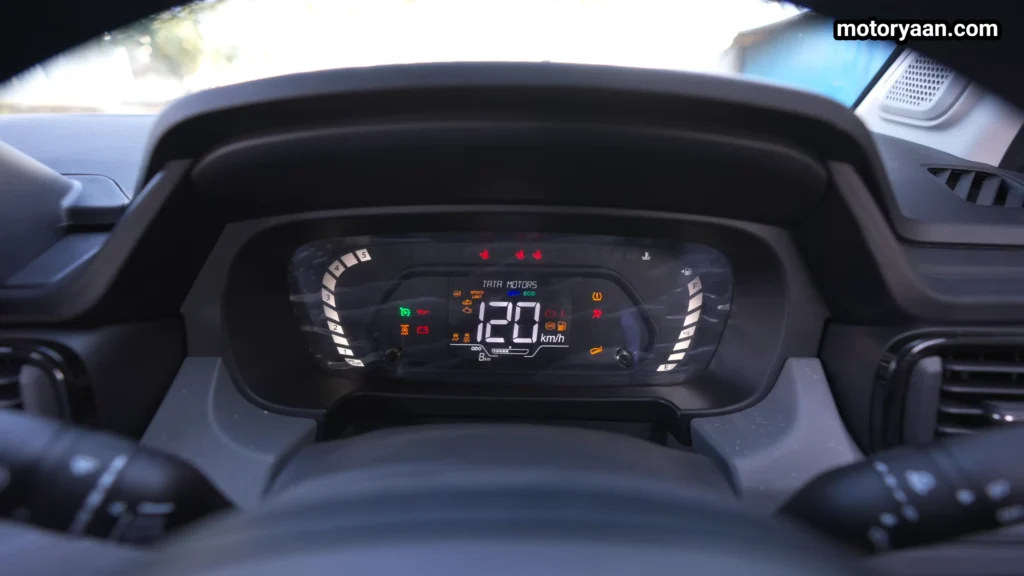 Tata Punch Adventure Variant digital instrument cluster