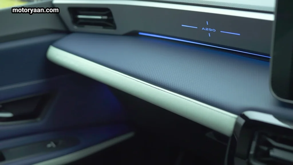 Alpine A290 passenger side dashboard