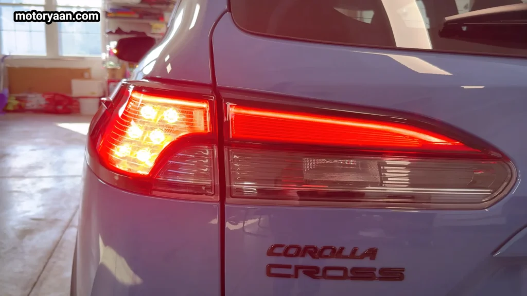 LED tail light on 2026 Toyota Corolla Cross Hybrid XSE
